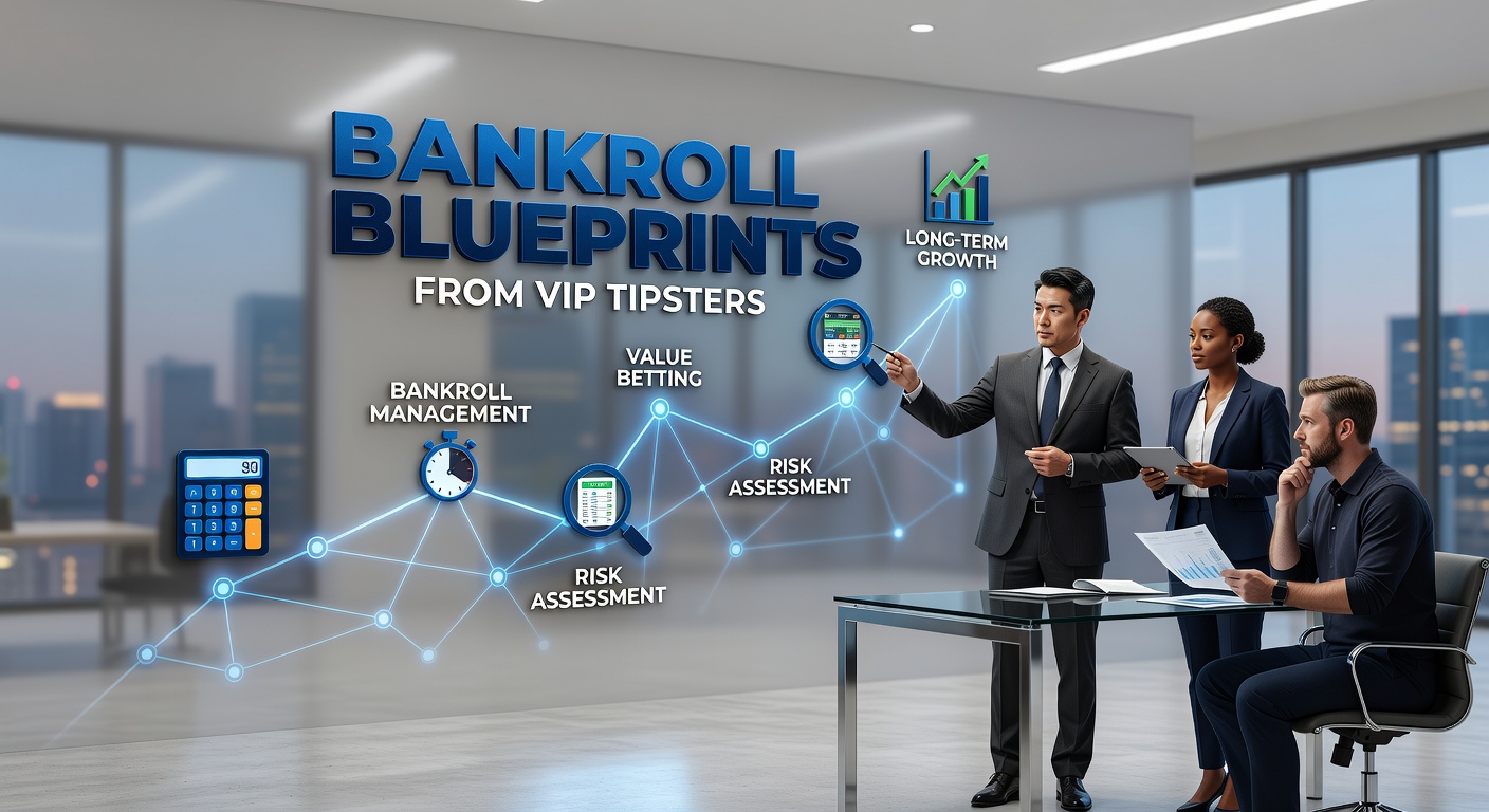 VIP tipster analyzing bankroll charts on a digital dashboard during a high-stakes betting session
