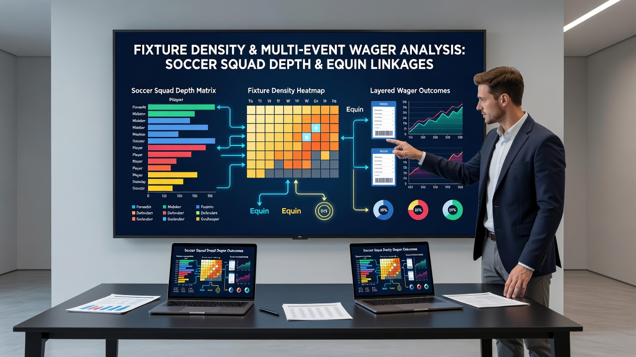 Chart comparing soccer squad rotation statistics with equine recovery timelines across multi-event betting structures