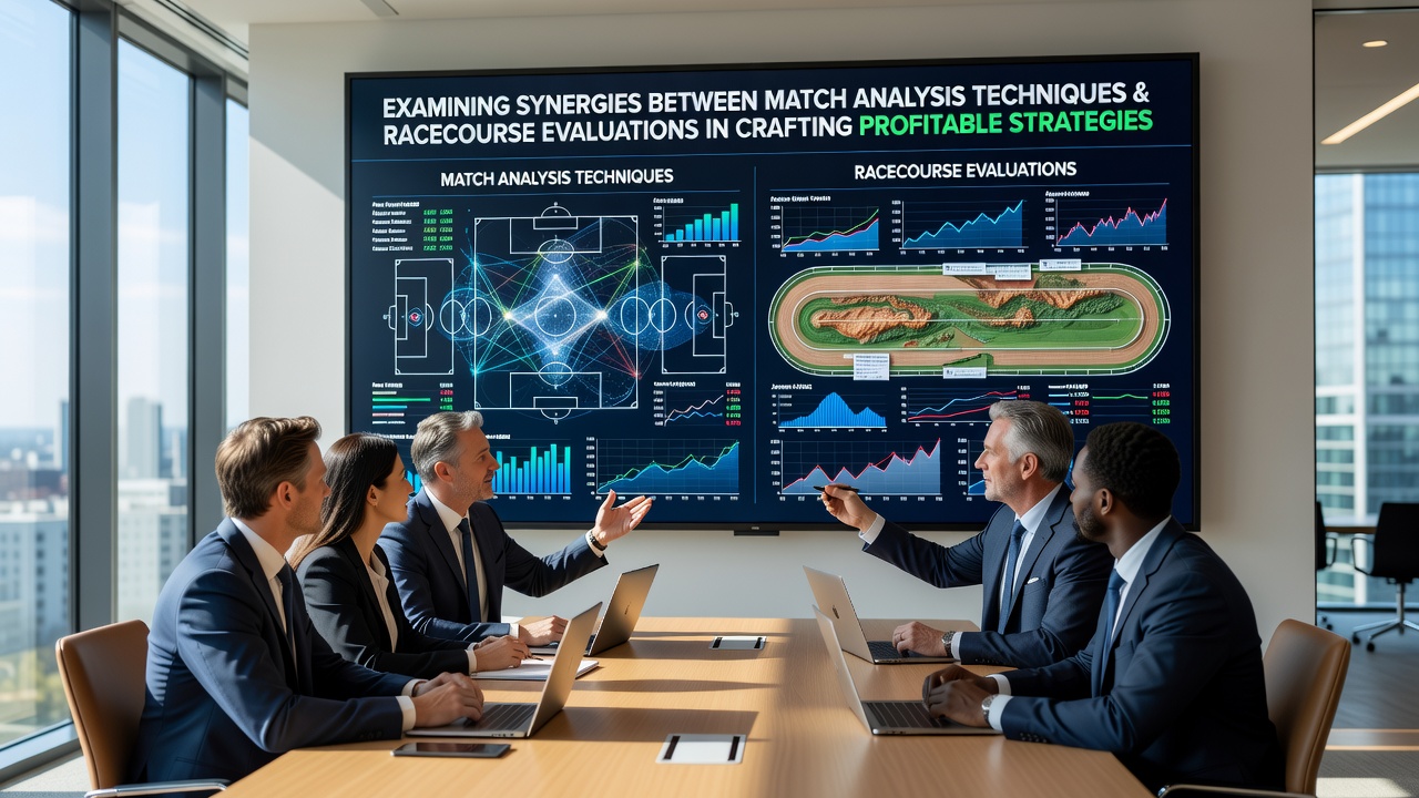 Analyst reviewing combined football and racing data dashboards on multiple screens