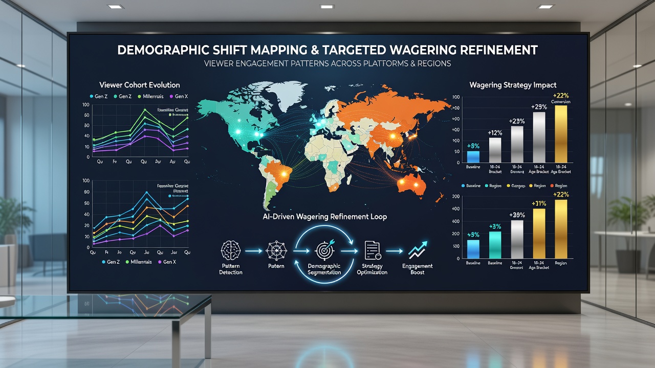 Charts illustrating seasonal changes in viewer demographics and betting engagement correlations