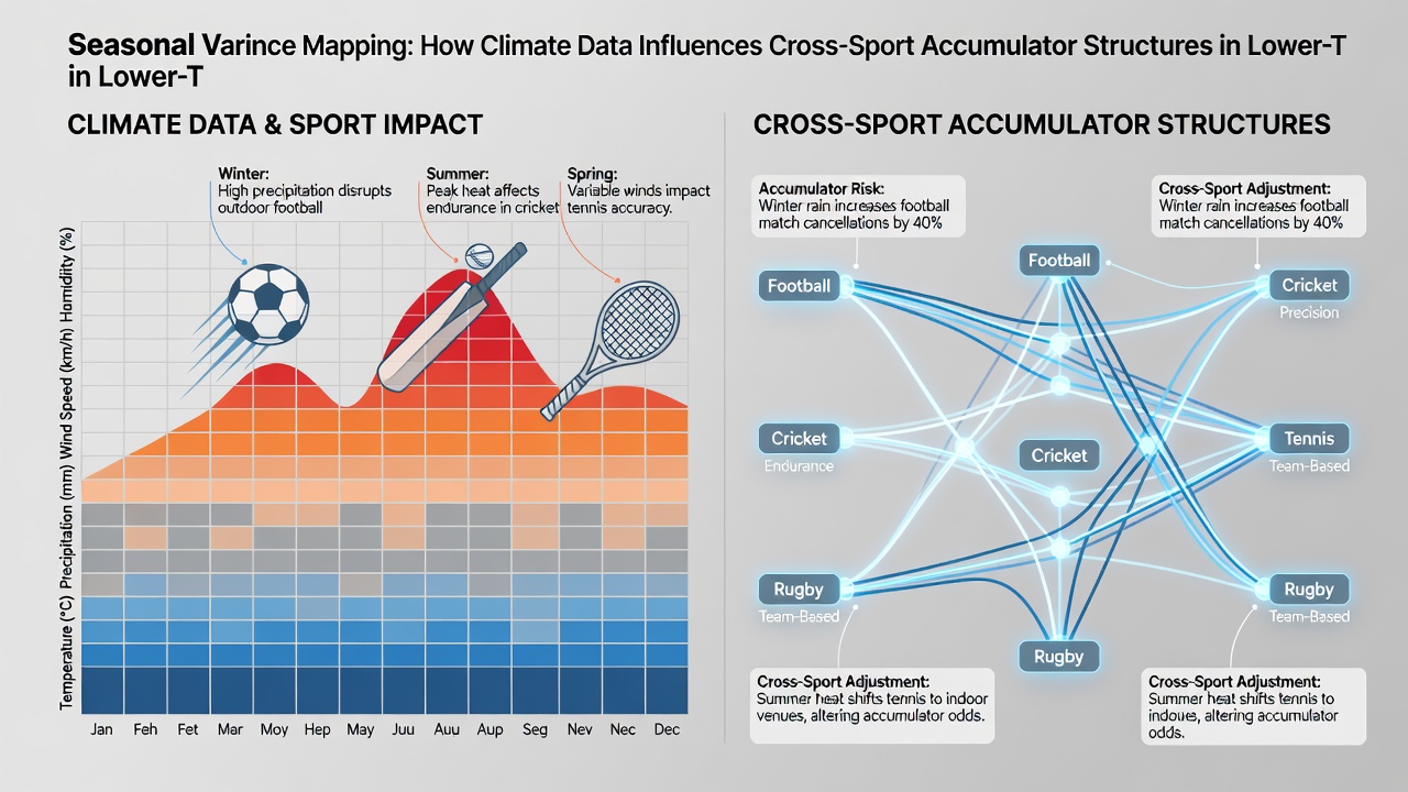 Data chart illustrating cross-sport accumulator adjustments based on seasonal climate variance in regional leagues and tracks