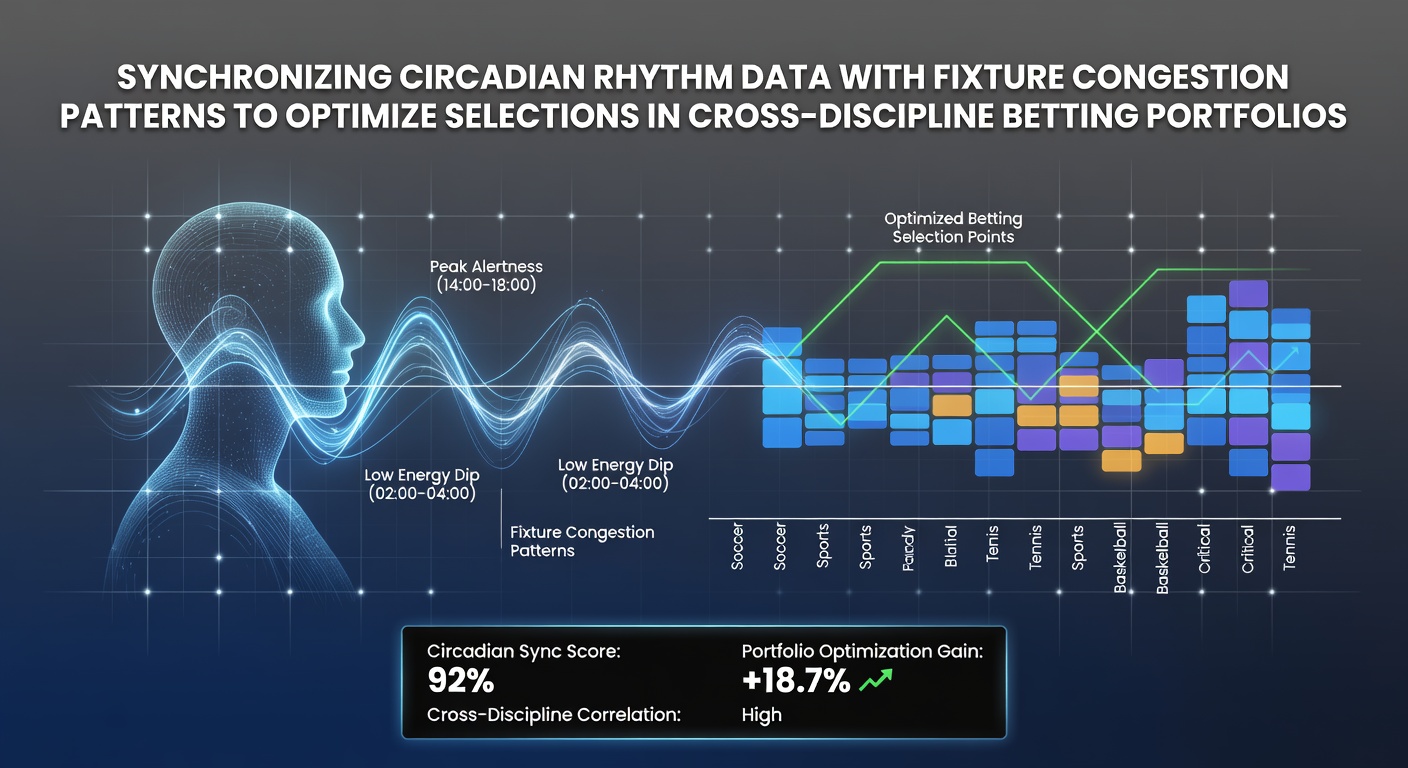 Athletes and horses synchronized with circadian and fixture data overlays for betting analysis