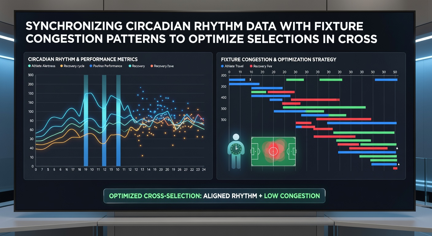 Data dashboard showing merged circadian and fixture congestion metrics for multi-sport betting